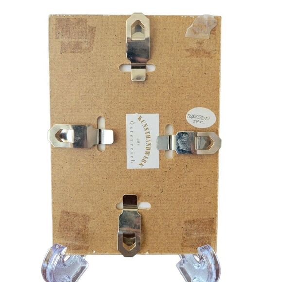 Vintage Kunsthandwerk Aus Osterreich Pressed Flower Art Work - Picture 5 of 7